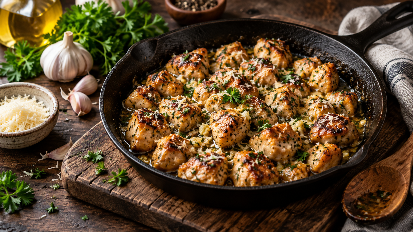 Garlic Parmesan Chicken Bites: A 30-Minute Dinner We Make Every Week