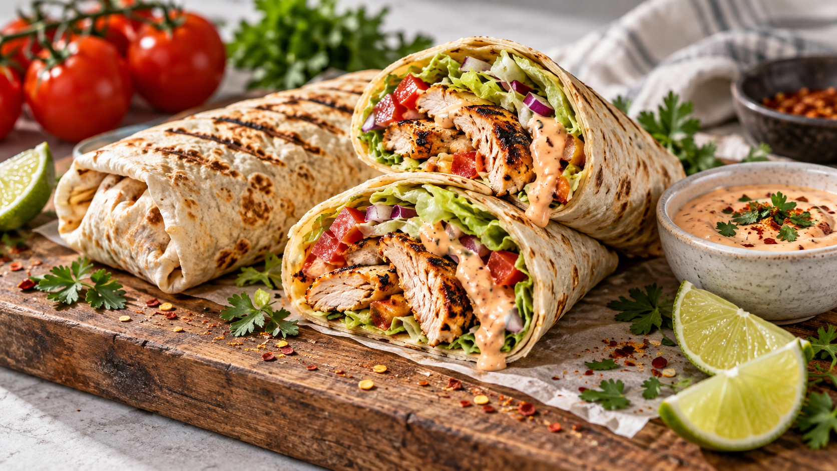 The 347-Calorie Chicken Wrap We Meal Prep Every Week (38g Protein)