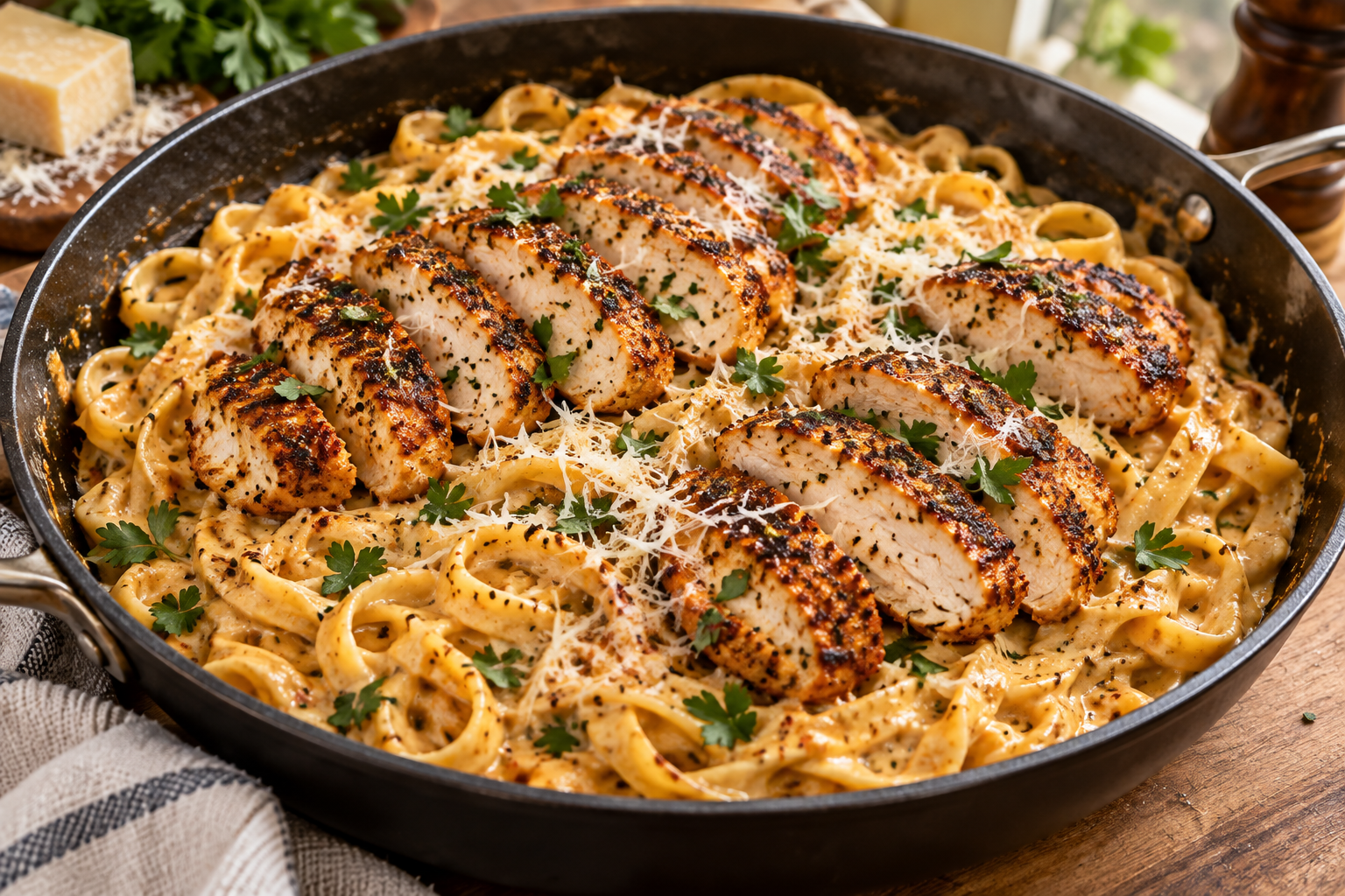 Creamy Chicken Alfredo Pasta in 30 Minutes (No Jar Sauce Needed)